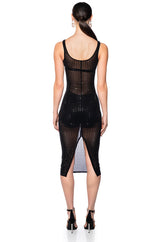 QUINN SHEER EMBELLISHED MAXI DRESS