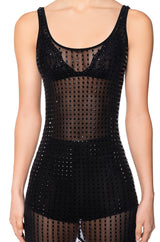 QUINN SHEER EMBELLISHED MAXI DRESS