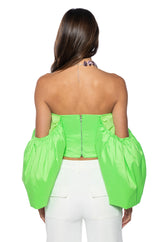ATHENA PUFF SLEEVE CORSET BLOUSE