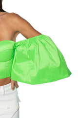 ATHENA PUFF SLEEVE CORSET BLOUSE