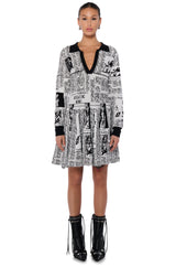 READ IT AND WEEP KNITTED MINI DRESS