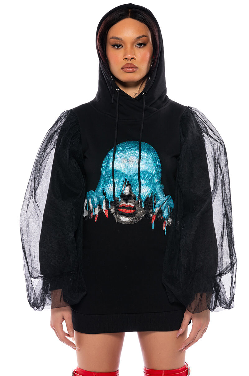 READ MY MIND SWEATSHIRT DRESS