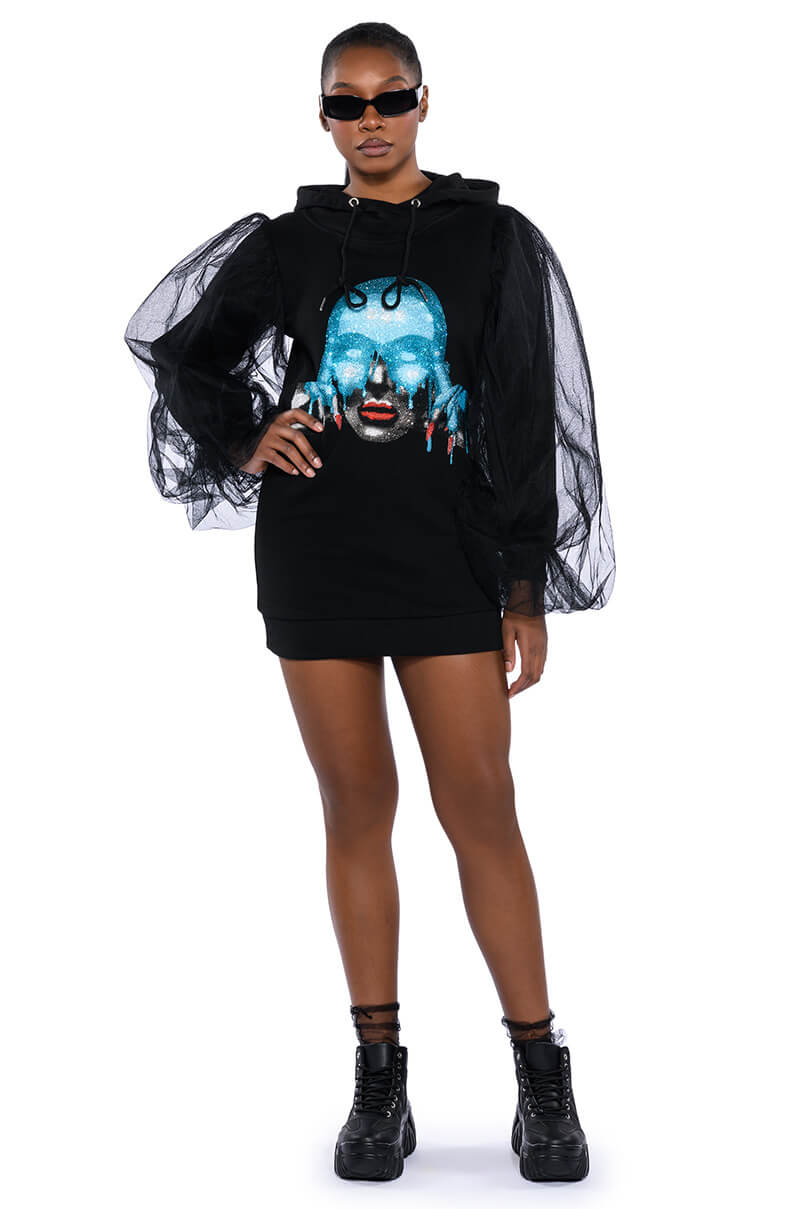 READ MY MIND SWEATSHIRT DRESS