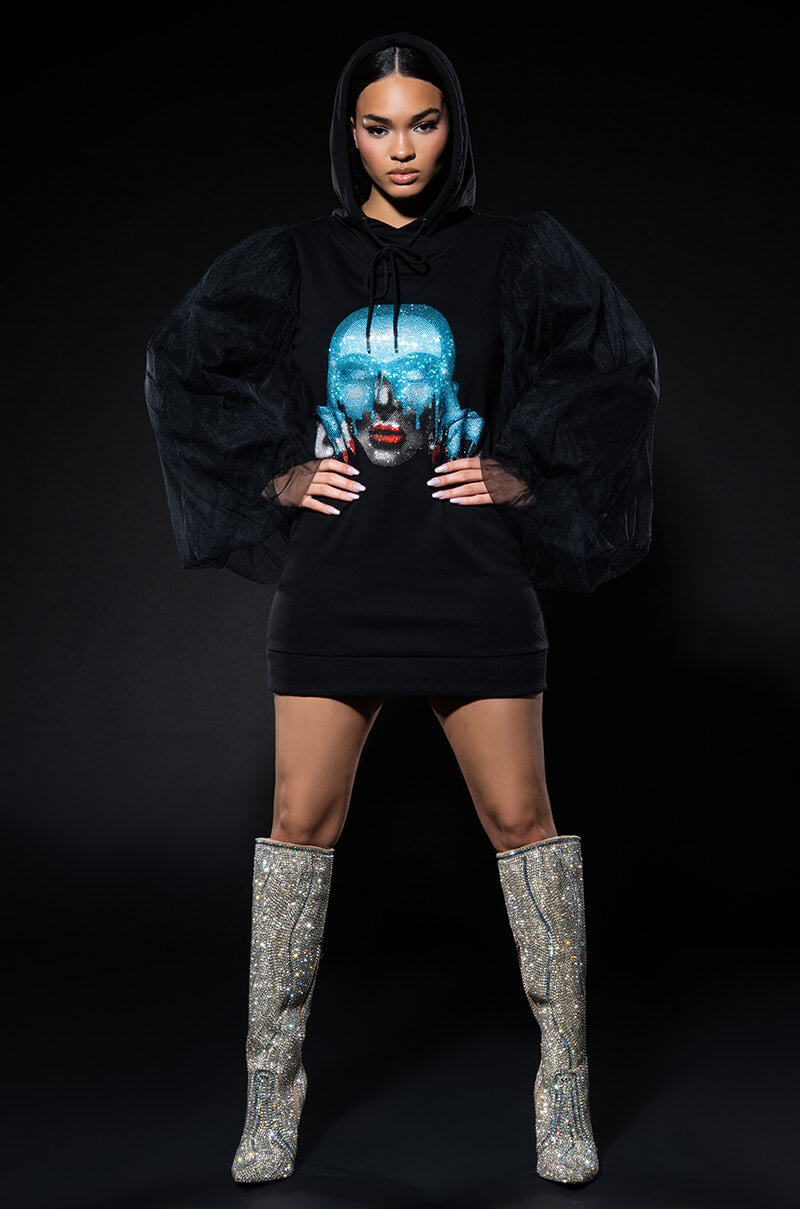 READ MY MIND SWEATSHIRT DRESS