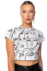 READ MY PINK LIPS GRAPHIC BABY TEE
