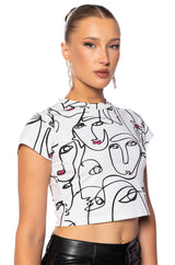 READ MY PINK LIPS GRAPHIC BABY TEE