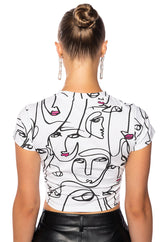 READ MY PINK LIPS GRAPHIC BABY TEE