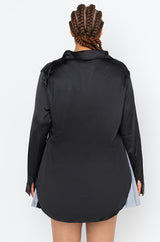 READY FOR ANY OCCASION SATIN SHIRT PLUS SIZE