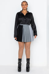 READY FOR ANY OCCASION SATIN SHIRT PLUS SIZE