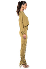 READY FOR IT SLINKY LONG SLEEVE MULTIWAY MAXI DRESS