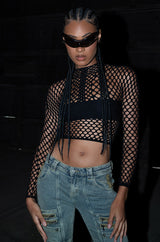 READY FOR THE NIGHT FITTED LONG SLEEVE TOP