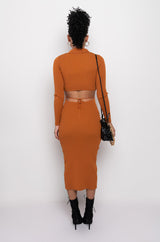 READY FOR YA MIDI BUTTON UP DRESS WITH BACK CUT OUT
