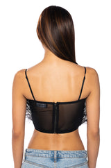NADIA STATEMENT FEATHER TANK TOP