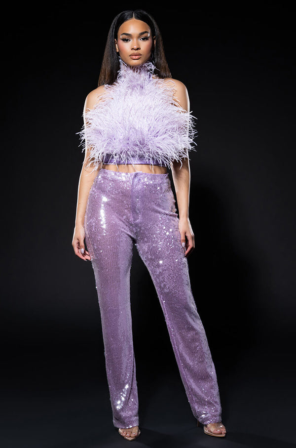 REAL OSTRICH FEATHER TOP