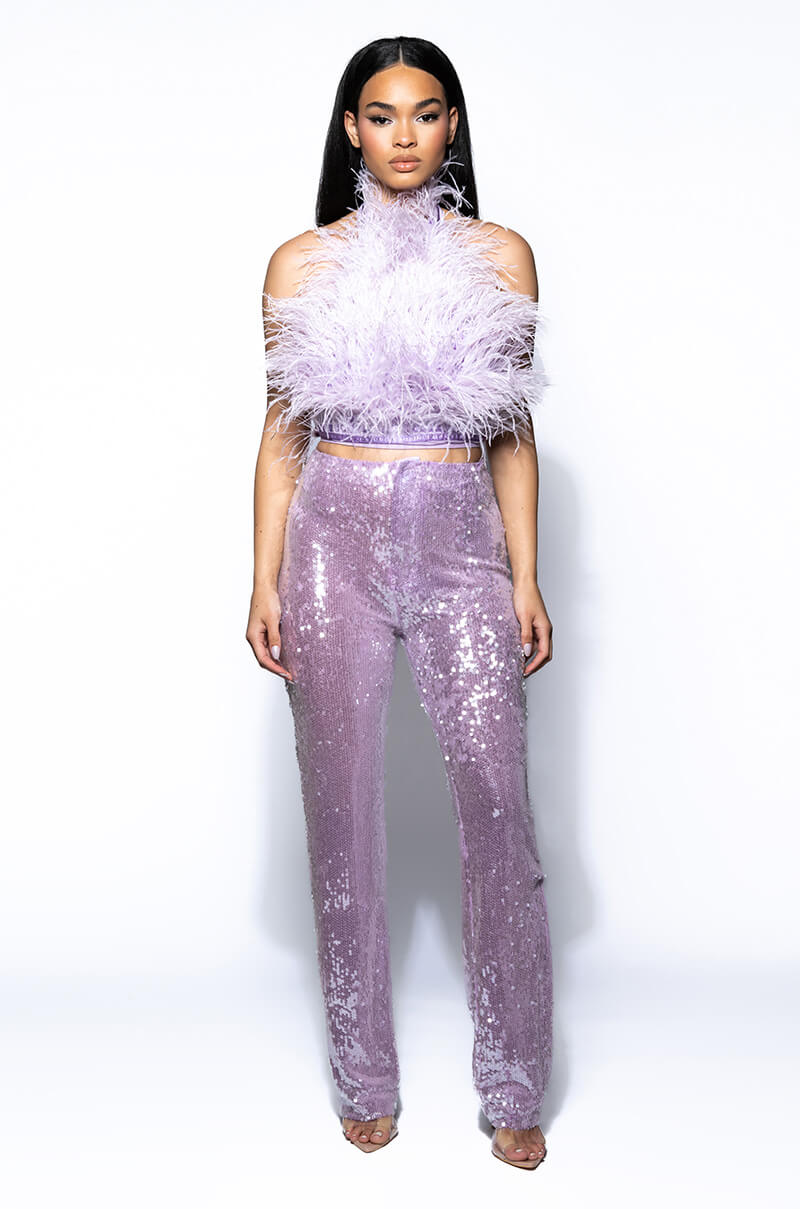 REAL OSTRICH FEATHER TOP