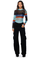 RESIST THE URGE MESH MOCKNECK BODYSUIT