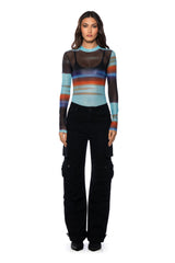 RESIST THE URGE MESH MOCKNECK BODYSUIT