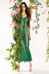 CAN'T HELP IT MAXI CROCHET DRESS
