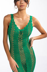 CAN'T HELP IT MAXI CROCHET DRESS