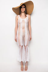 CAN'T HELP IT MAXI CROCHET DRESS