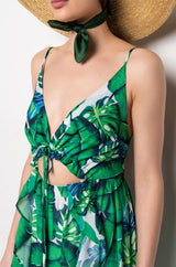RESORT PALM LEFT MAXI DRESS