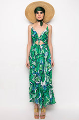 RESORT PALM LEFT MAXI DRESS