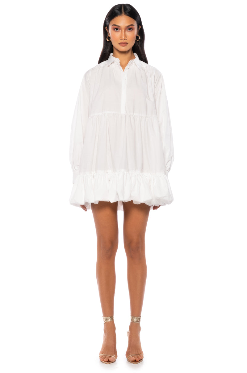 RIPPLE EFFECT MINI DRESS