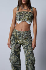 RITCHEY PRINTED CROP TOP