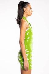 ROAR WITH ME ZEBRA KNIT MIDI DRESS