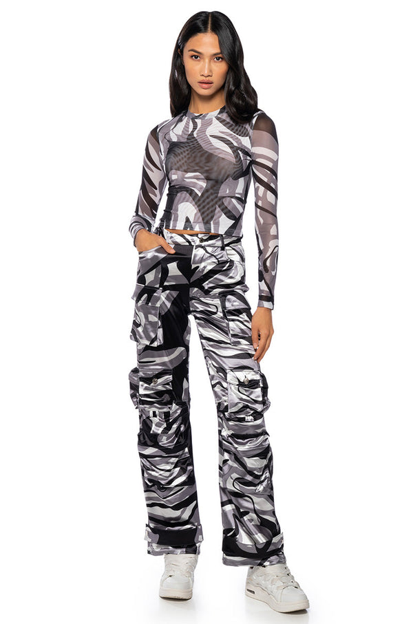 ROGER THAT MESH LONG SLEEVE CAMO BODYSUIT