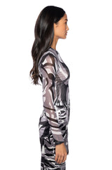 ROGER THAT MESH LONG SLEEVE CAMO BODYSUIT