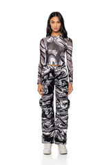 ROGER THAT MESH LONG SLEEVE CAMO BODYSUIT