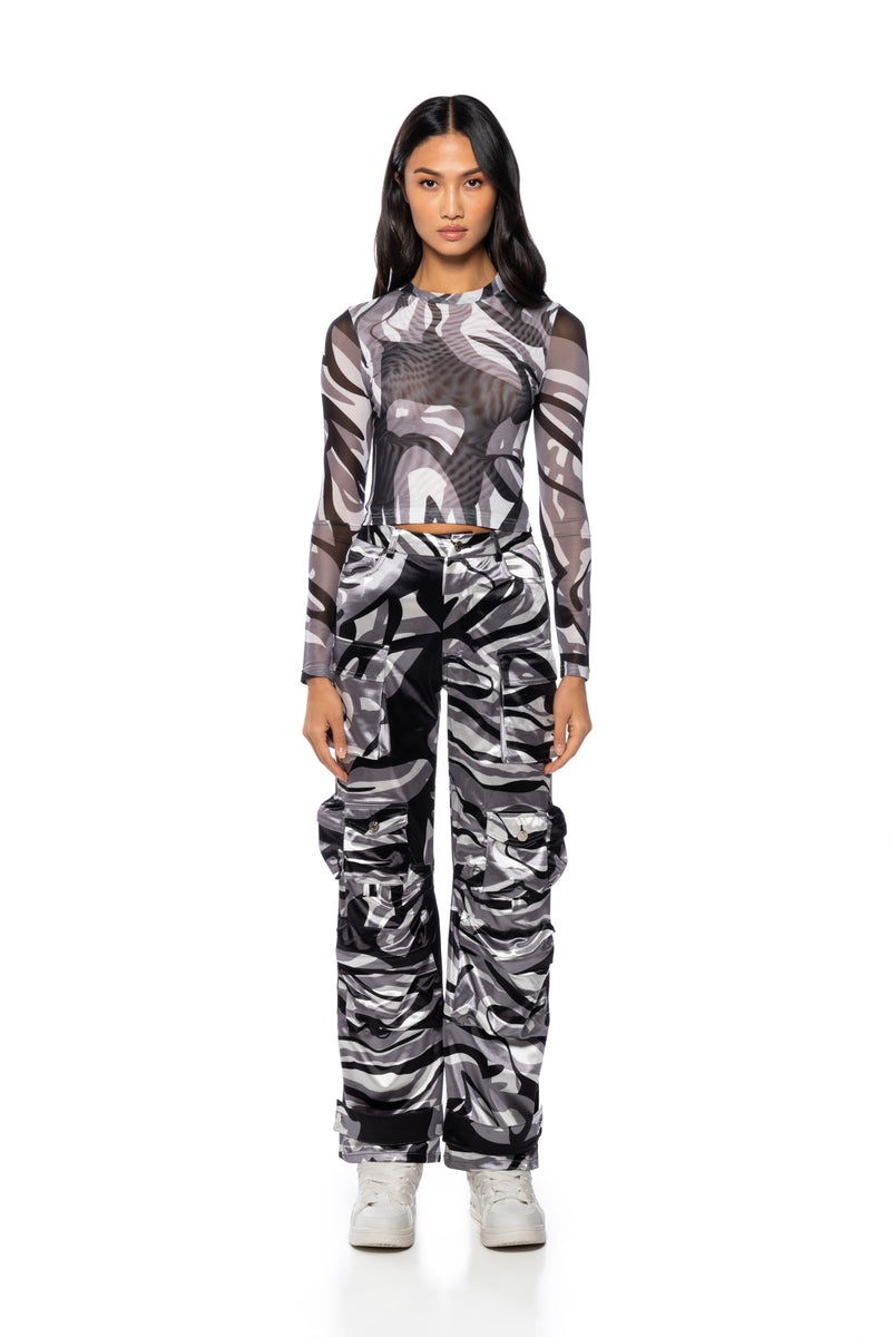 ROGER THAT MESH LONG SLEEVE CAMO BODYSUIT