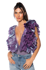 ROMANTIC RUFFLED BODYSUIT