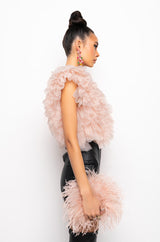 ROMANTIC TULLE RUFFLE BODYSUIT