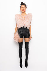 ROMANTIC TULLE RUFFLE BODYSUIT
