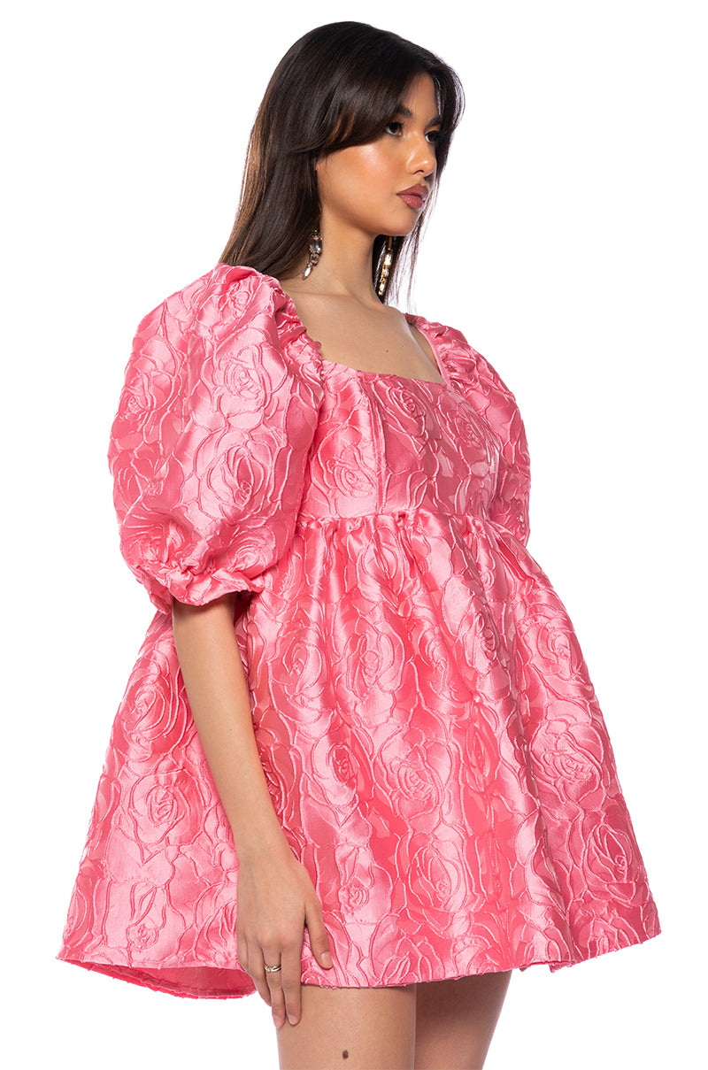 VIVIENNE PUFF SLEEVE MINI DRESS