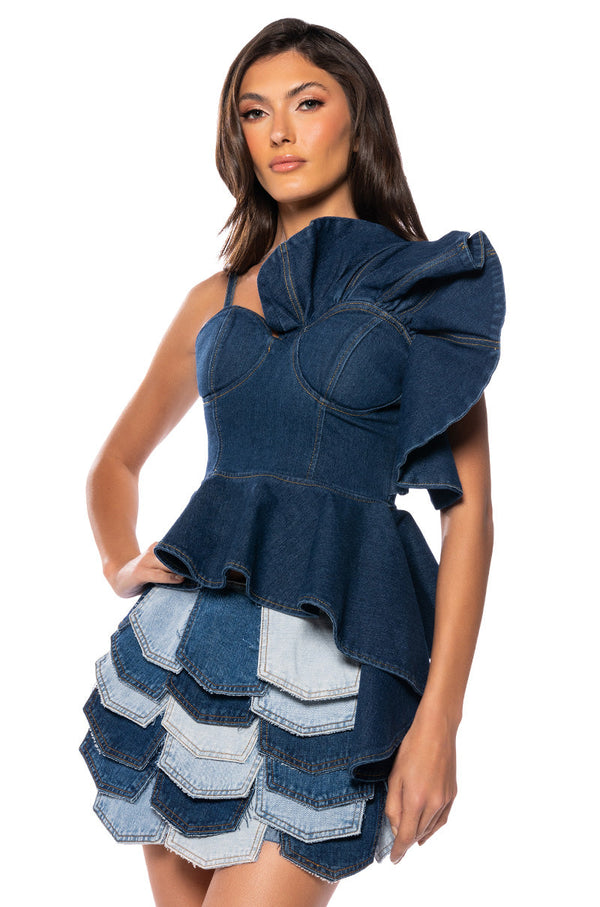 ROSELYN DENIM CORSET