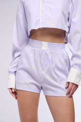 ROWAN POPLIN STRIPE SHORT
