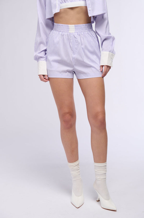 ROWAN POPLIN STRIPE SHORT