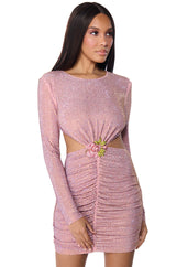 RUBY CUT OUT SEQUIN MINI DRESS
