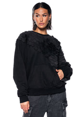 RUN IT TEXTURED CREWNECK