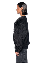 RUN IT TEXTURED CREWNECK