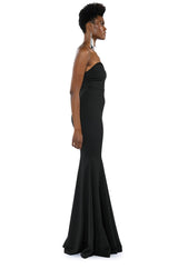 RUN THE WORLD STRAPLESS MAXI DRESS