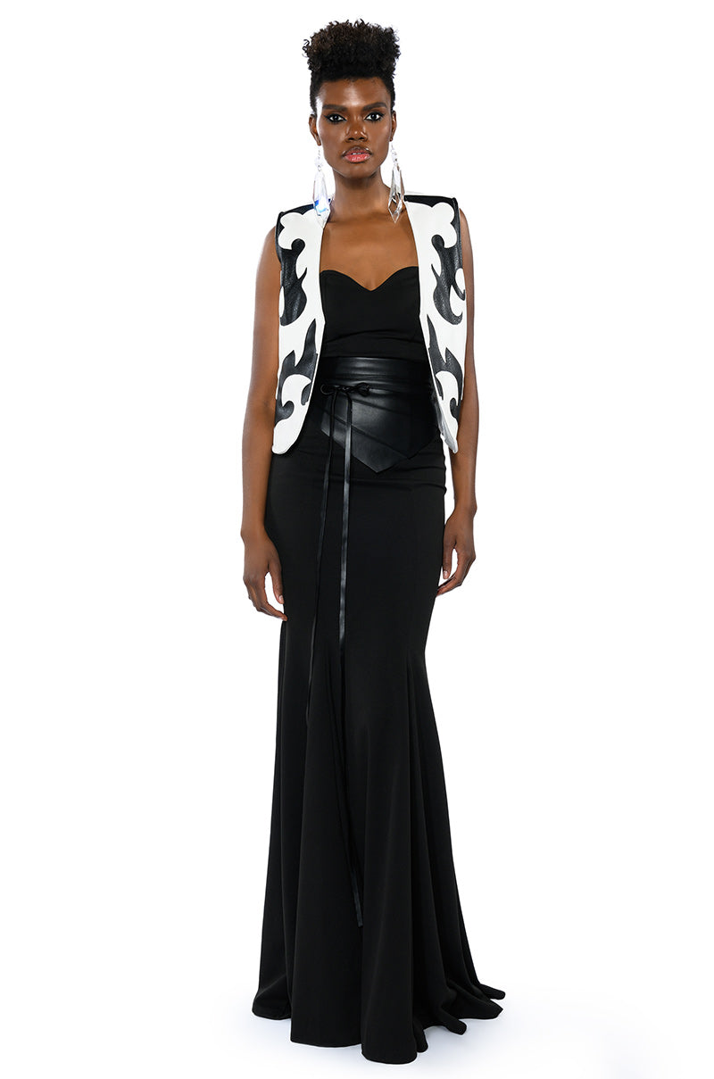 RUN THE WORLD STRAPLESS MAXI DRESS