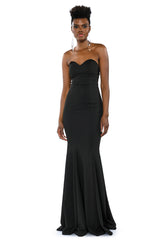 RUN THE WORLD STRAPLESS MAXI DRESS