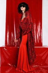 RUN THE WORLD STRAPLESS MAXI DRESS