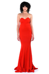 RUN THE WORLD STRAPLESS MAXI DRESS