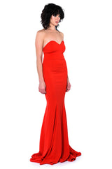 RUN THE WORLD STRAPLESS MAXI DRESS