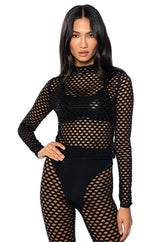 RUNNIN UP LONG SLEEVE SEAMLESS CROP TOP